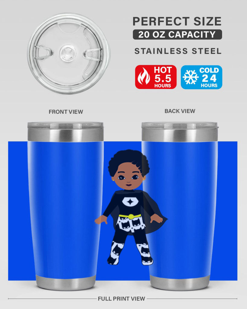 super kid 11#- black men - boys- tumbler