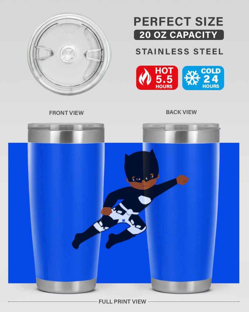 super kid 13#- black men - boys- tumbler