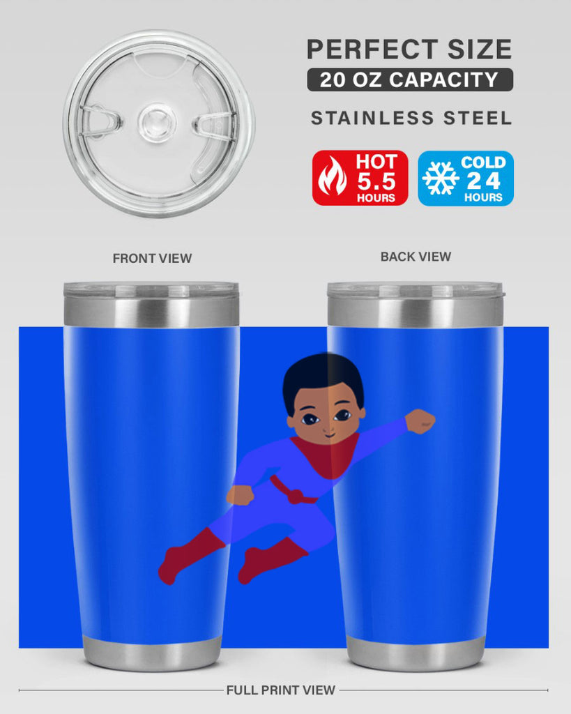 super kid 14#- black men - boys- tumbler