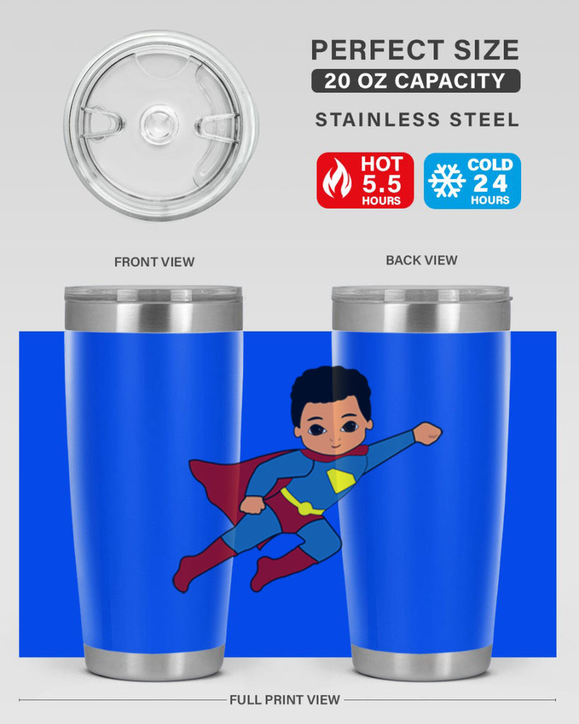 super kid 15#- black men - boys- tumbler