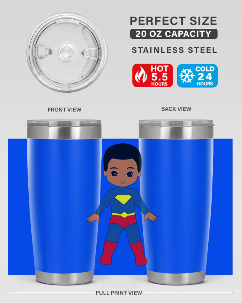 super kid 2#- black men - boys- tumbler