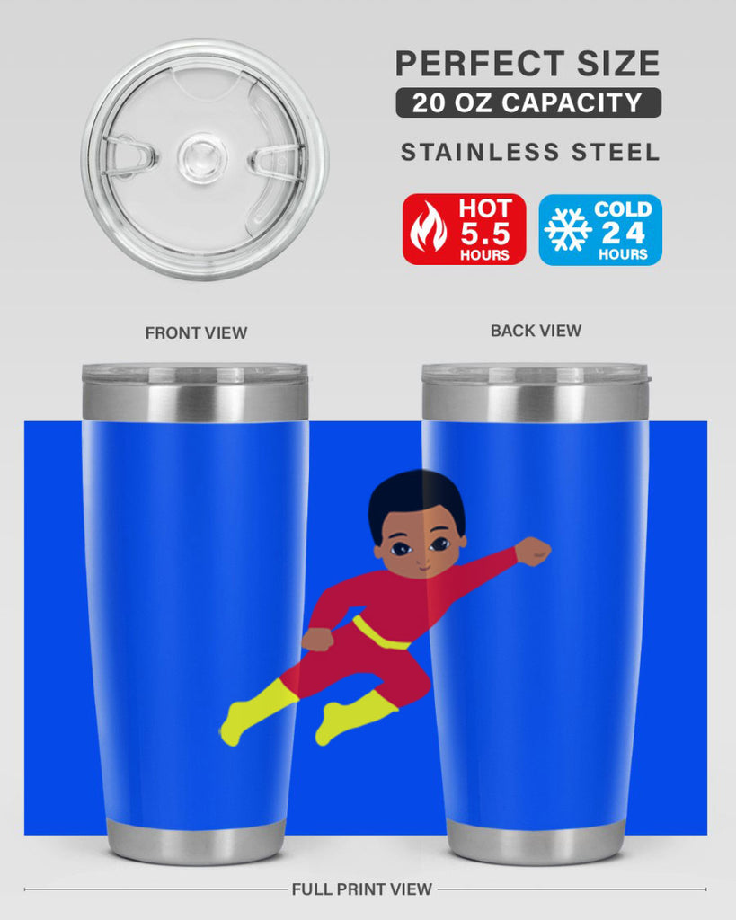 super kid 4#- black men - boys- tumbler