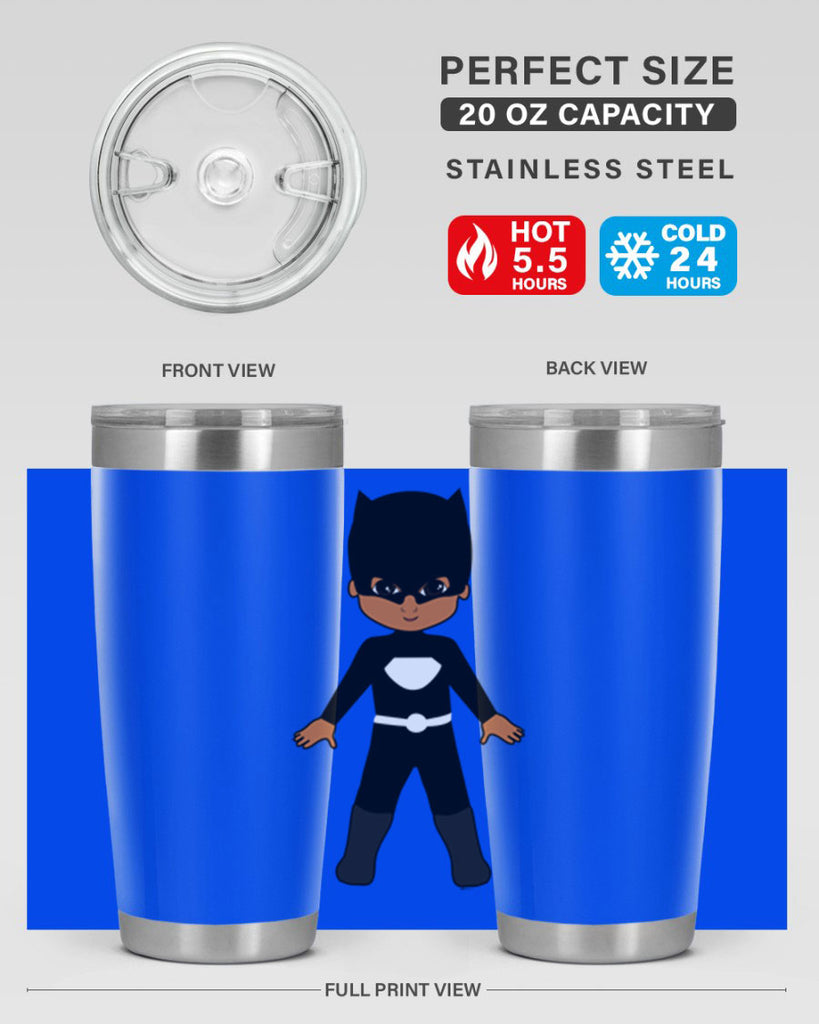 super kid 8#- black men - boys- tumbler