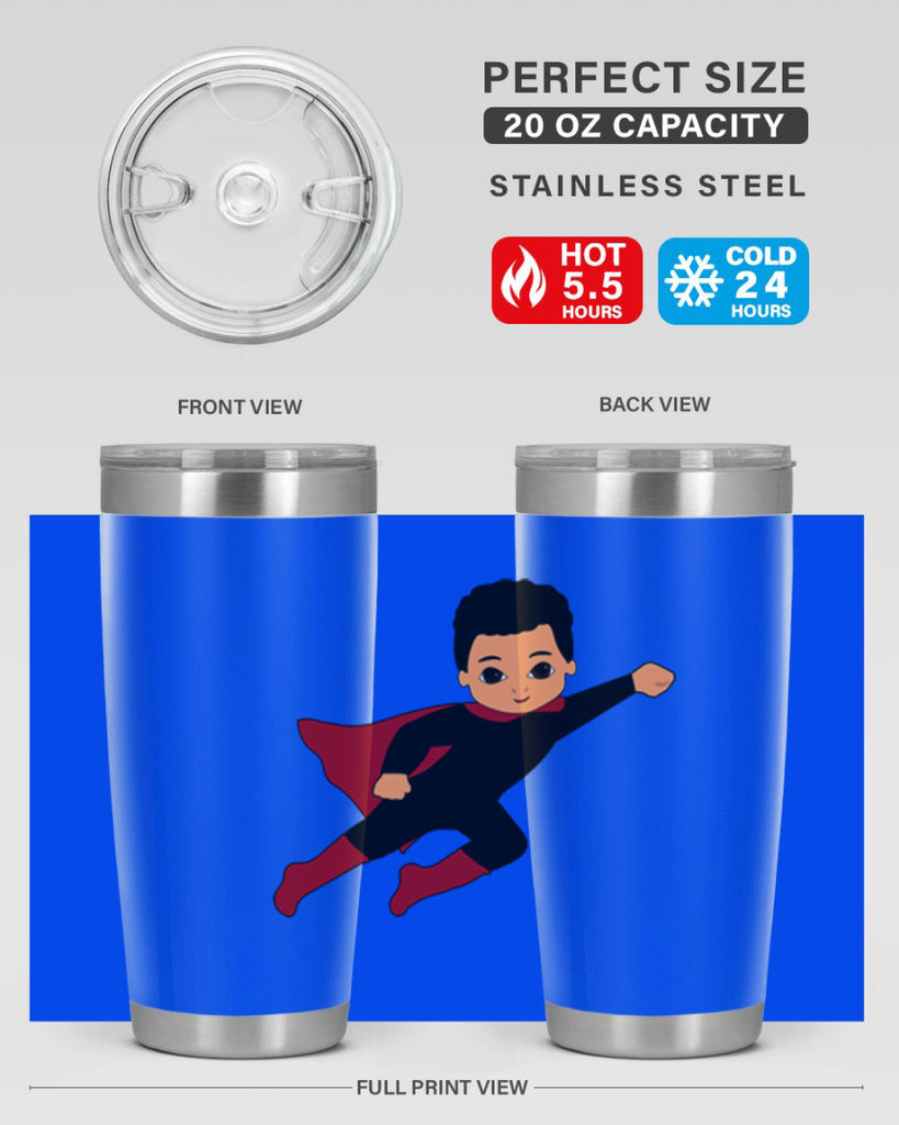 super kid 9#- black men - boys- tumbler