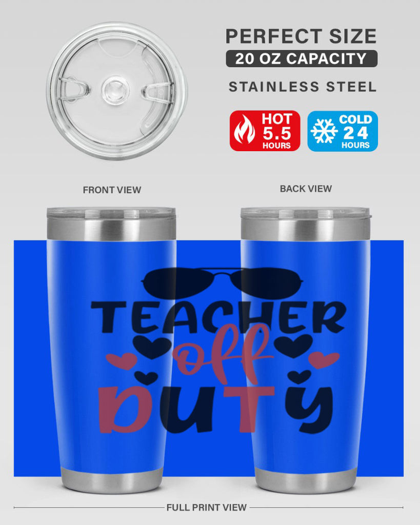 teacher off duty Style 205#- teacher- tumbler
