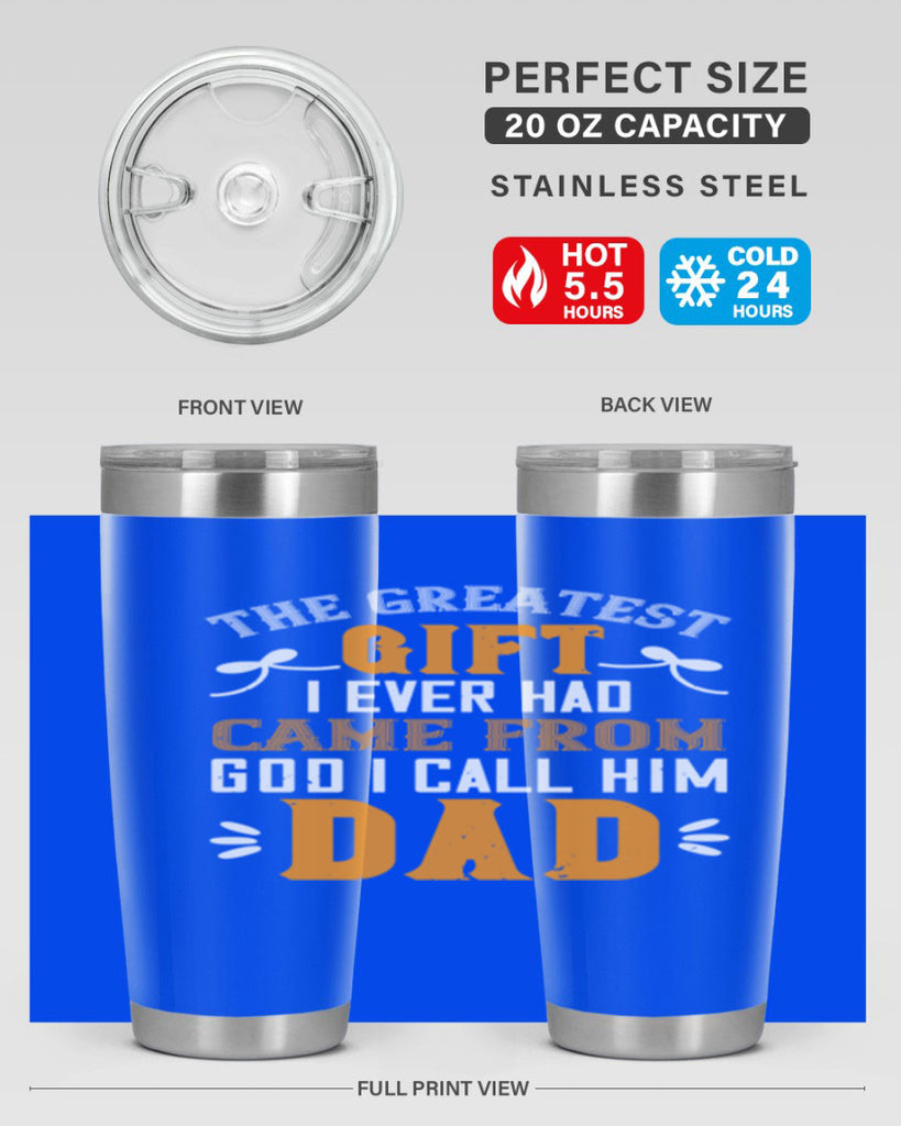 the gratest gift i ever had came from 6#- grandpa - papa- Tumbler