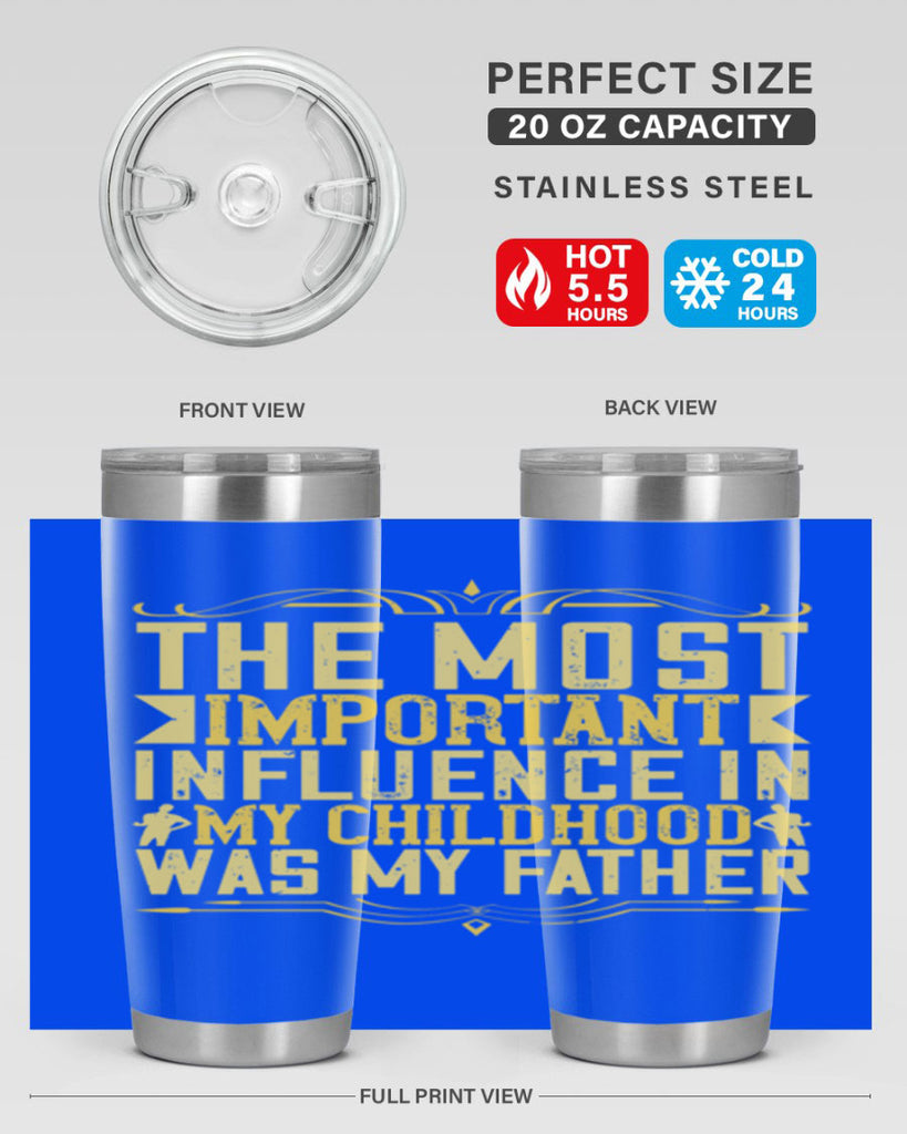 the most important influence in my childhood was my father 16#- Parents Day- Tumbler