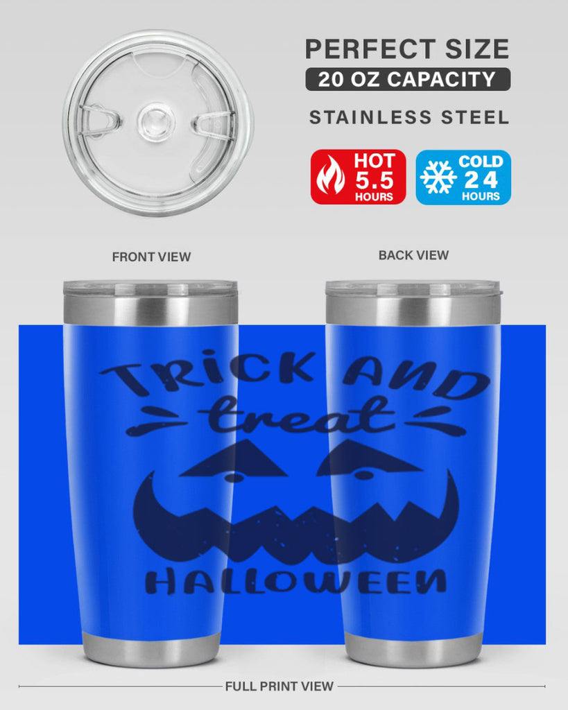 trick and treat halloween 126#- halloween- Tumbler