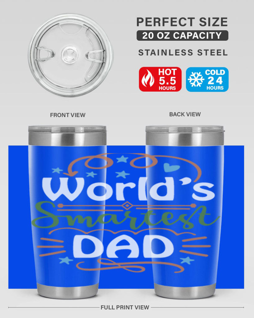 world’s smartest dad 2#- fathers day- Tumbler