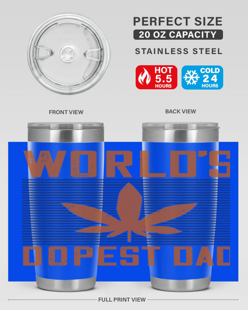worlds dopest dad 148#- fathers day- Tumbler