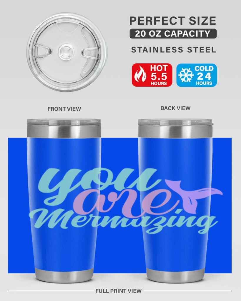 you are mermazing 9#- mermaid- Tumbler
