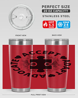 Accept Style 41#- autism- Tumbler