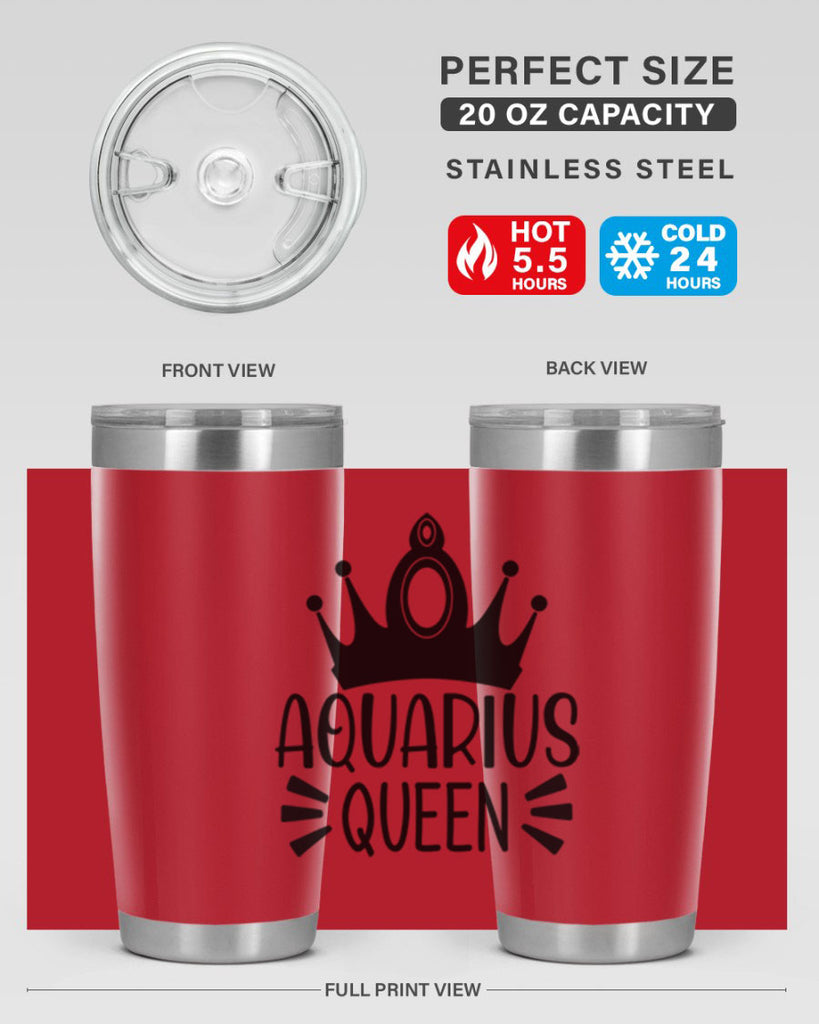Aquarius queen 73#- zodiac- Tumbler