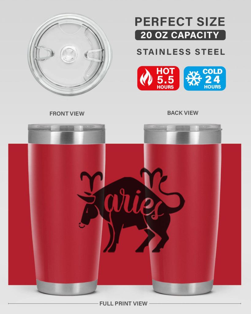 Aries 104#- zodiac- Tumbler