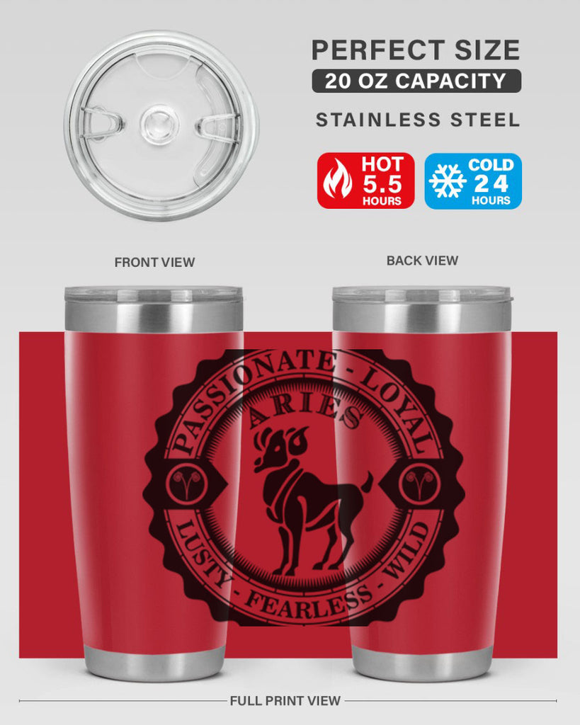 Aries 3#- zodiac- Tumbler