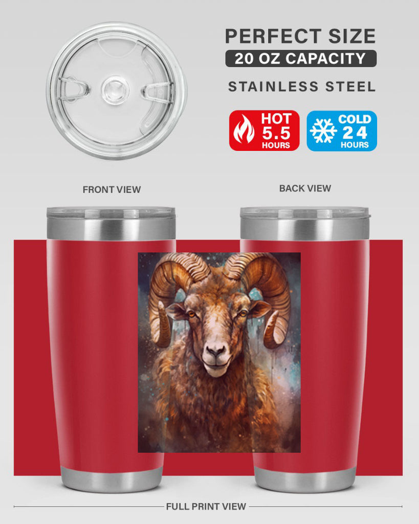 Aries 54#- zodiac- Tumbler