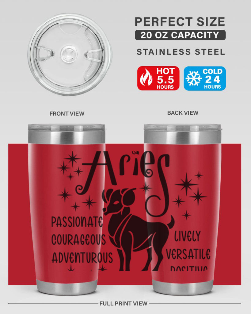 Aries 93#- zodiac- Tumbler