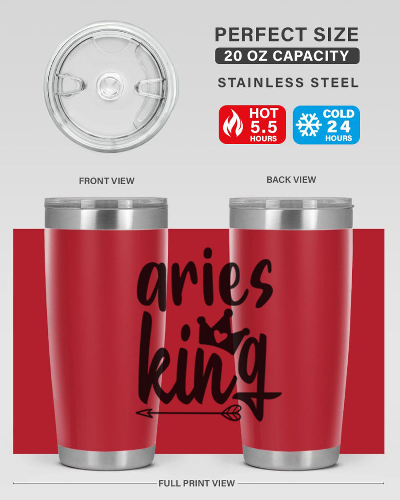 Aries king 108#- zodiac- Tumbler