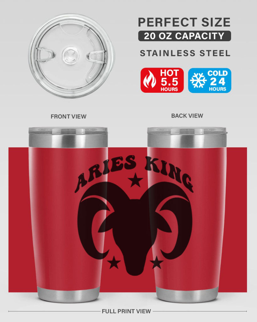 Aries king 110#- zodiac- Tumbler