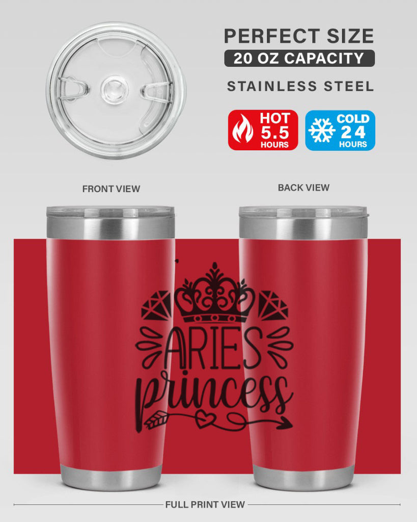 Aries princess 114#- zodiac- Tumbler