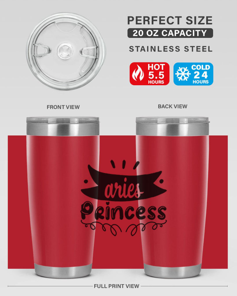 Aries princess 116#- zodiac- Tumbler