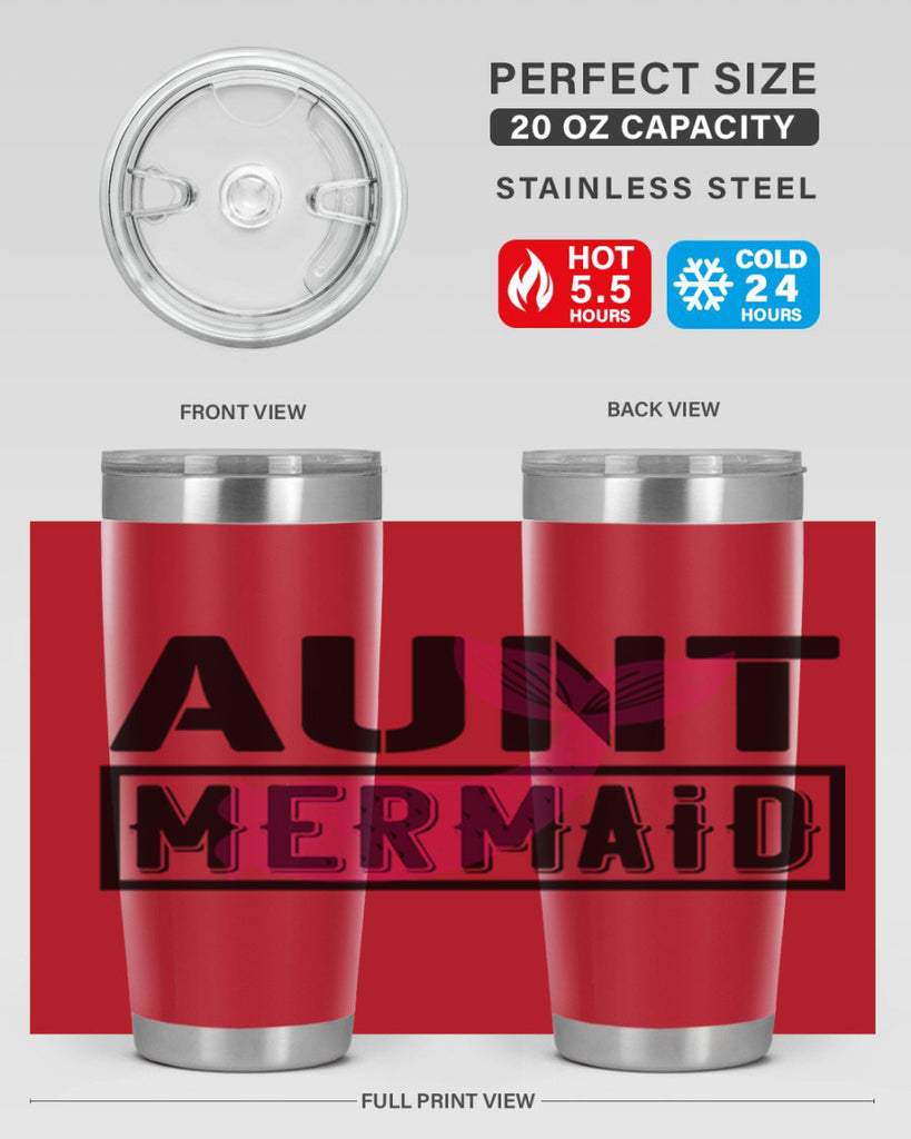Aunt mermaid 17#- mermaid- Tumbler