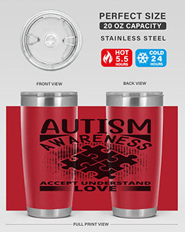 Autism awareness Style 43#- autism- Tumbler