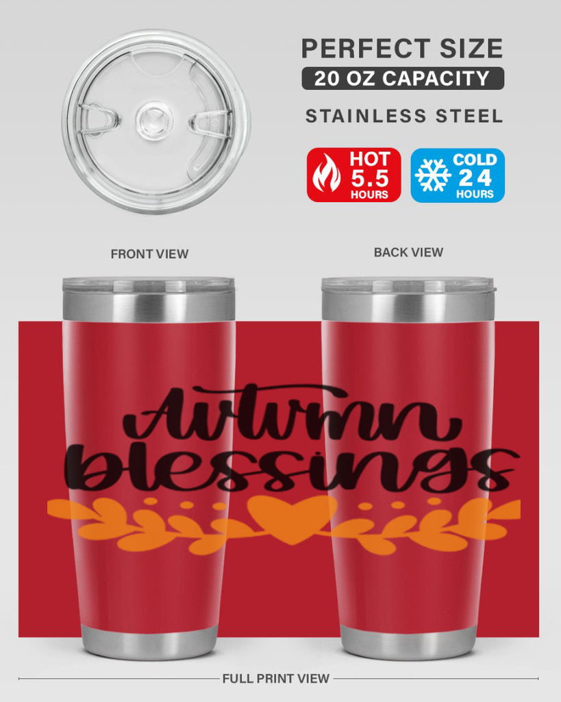 Autumn Blessings 472#- fall- Tumbler