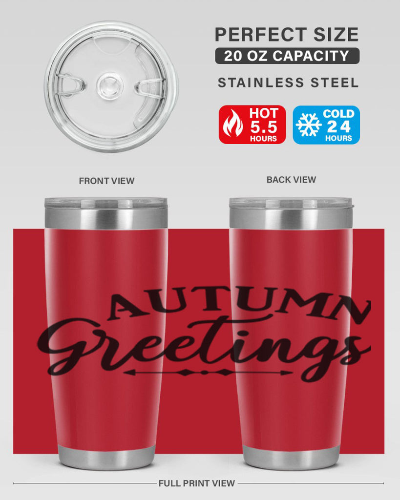 Autumn Greetings 16#- fall- Tumbler