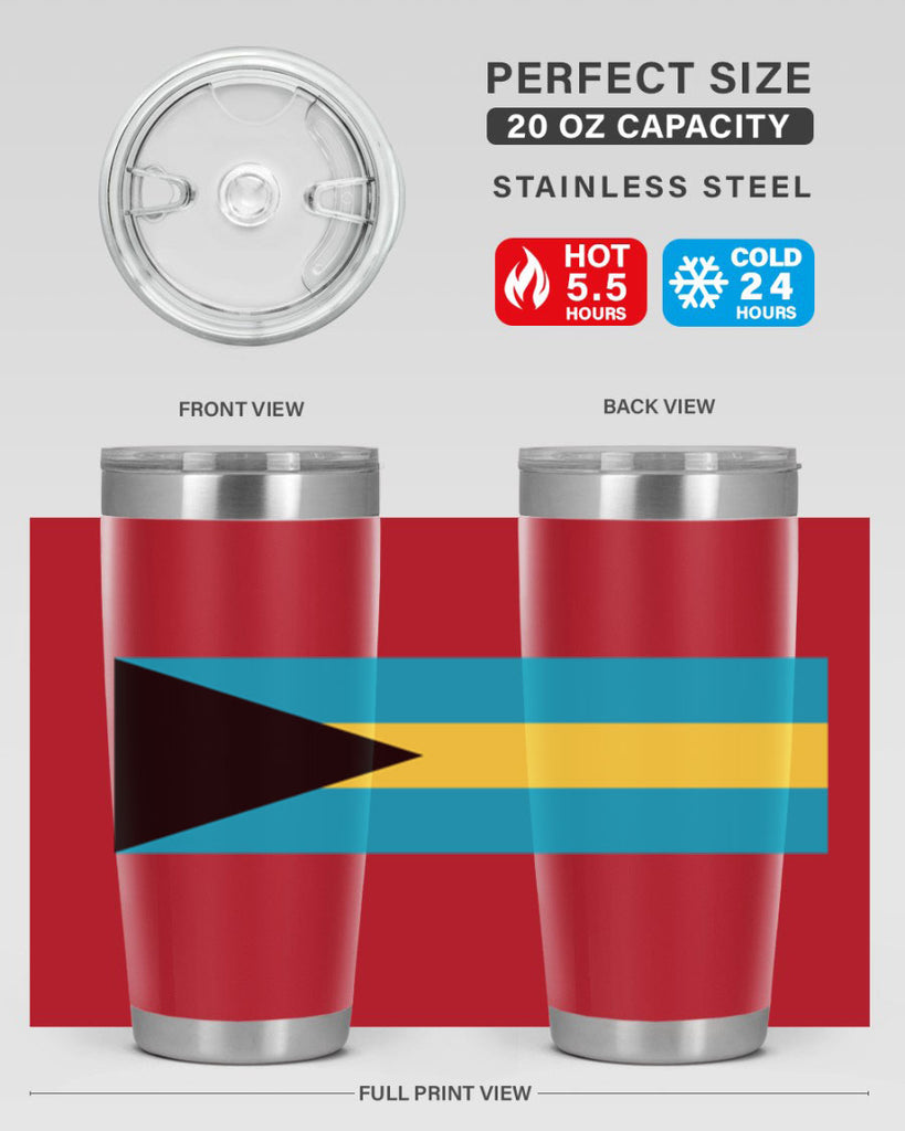 Bahamas 186#- world flags- Tumbler