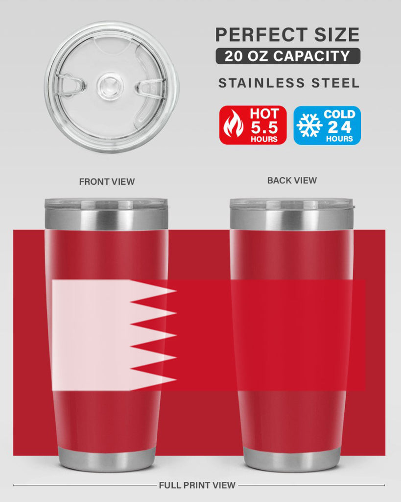 Bahrain 185#- world flags- Tumbler
