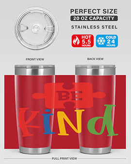 Be Kind Style 9#- autism- Tumbler