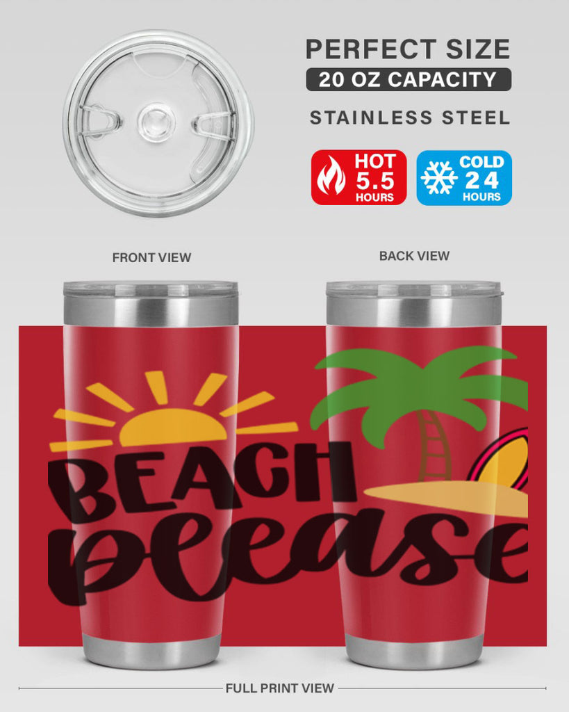 Beach Please Style 51#- summer- Tumbler