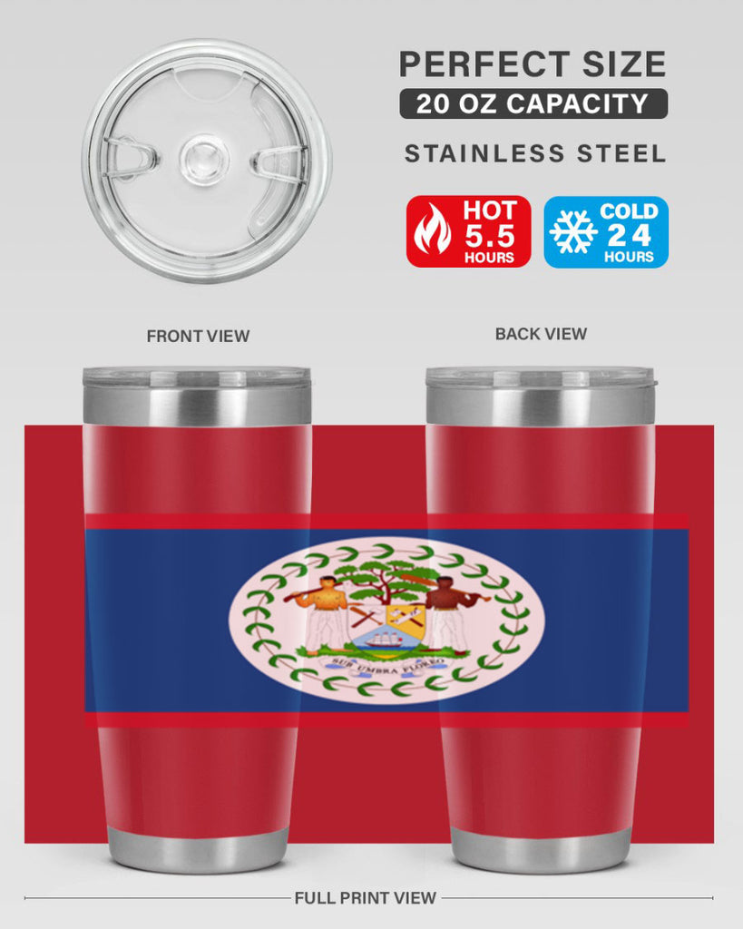 Belize 180#- world flags- Tumbler
