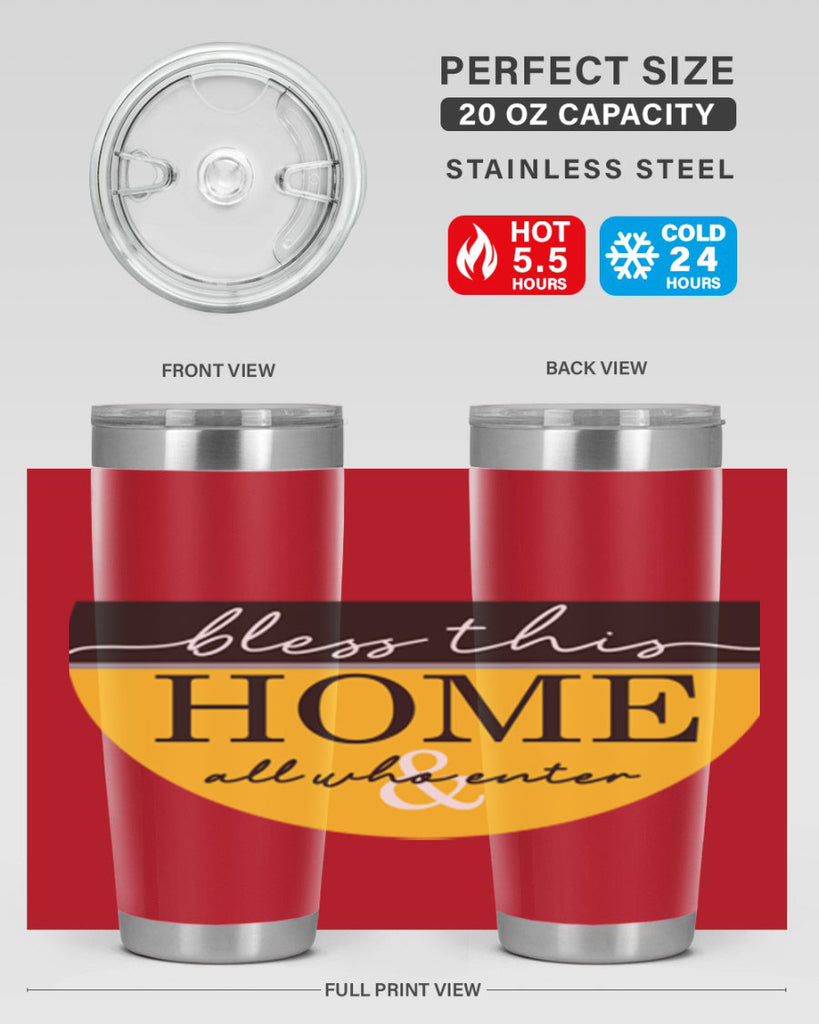 Bless this Home and all57#- spring- Tumbler