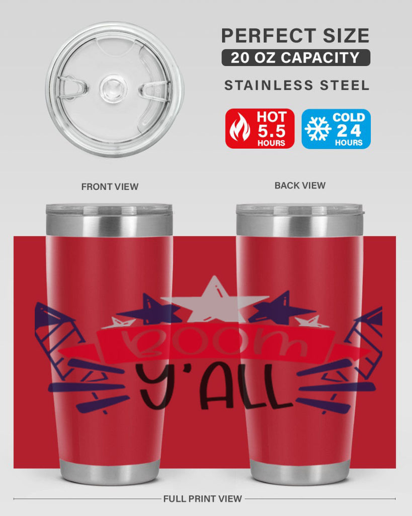 Boom Yall Style 146#- Fourt Of July- Tumbler