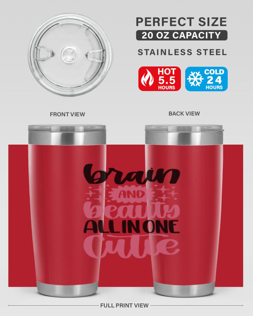 Brain And Beauty All In One Style 126#- make up- Tumbler
