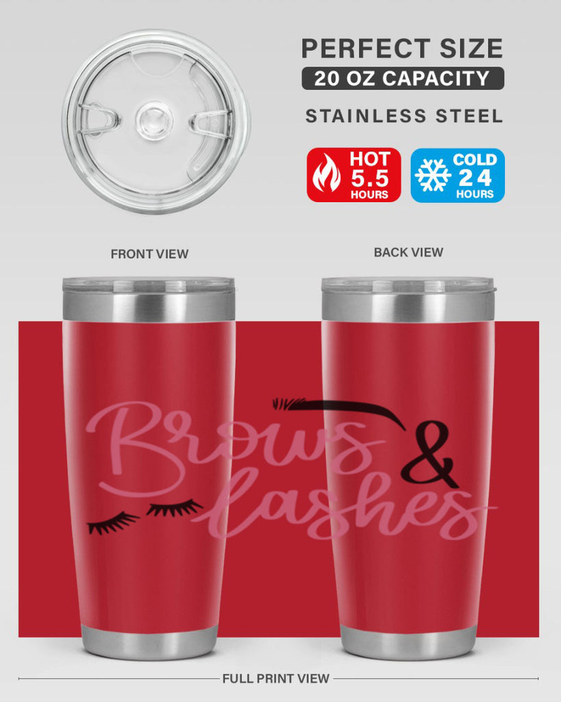 Brows Lashes Style 122#- make up- Tumbler