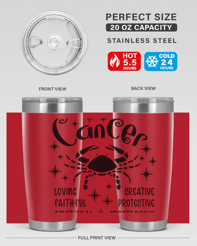 Cancer 144#- zodiac- Tumbler