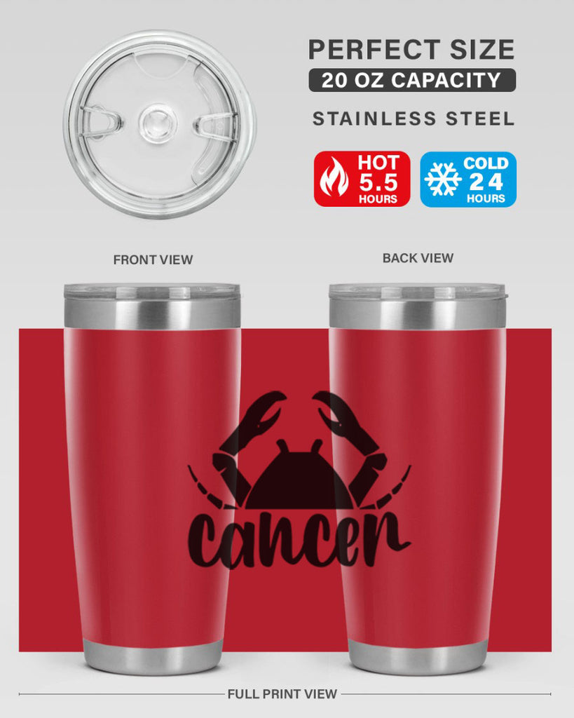 Cancer 156#- zodiac- Tumbler