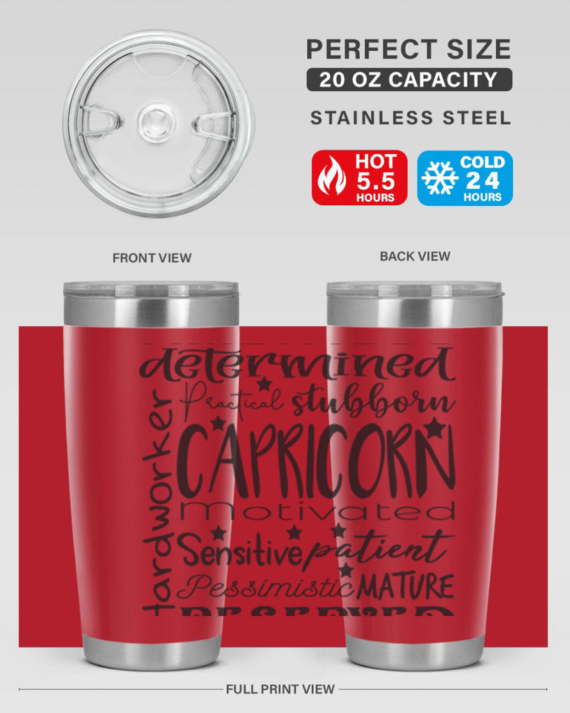 Capricorn 566#- zodiac- Tumbler