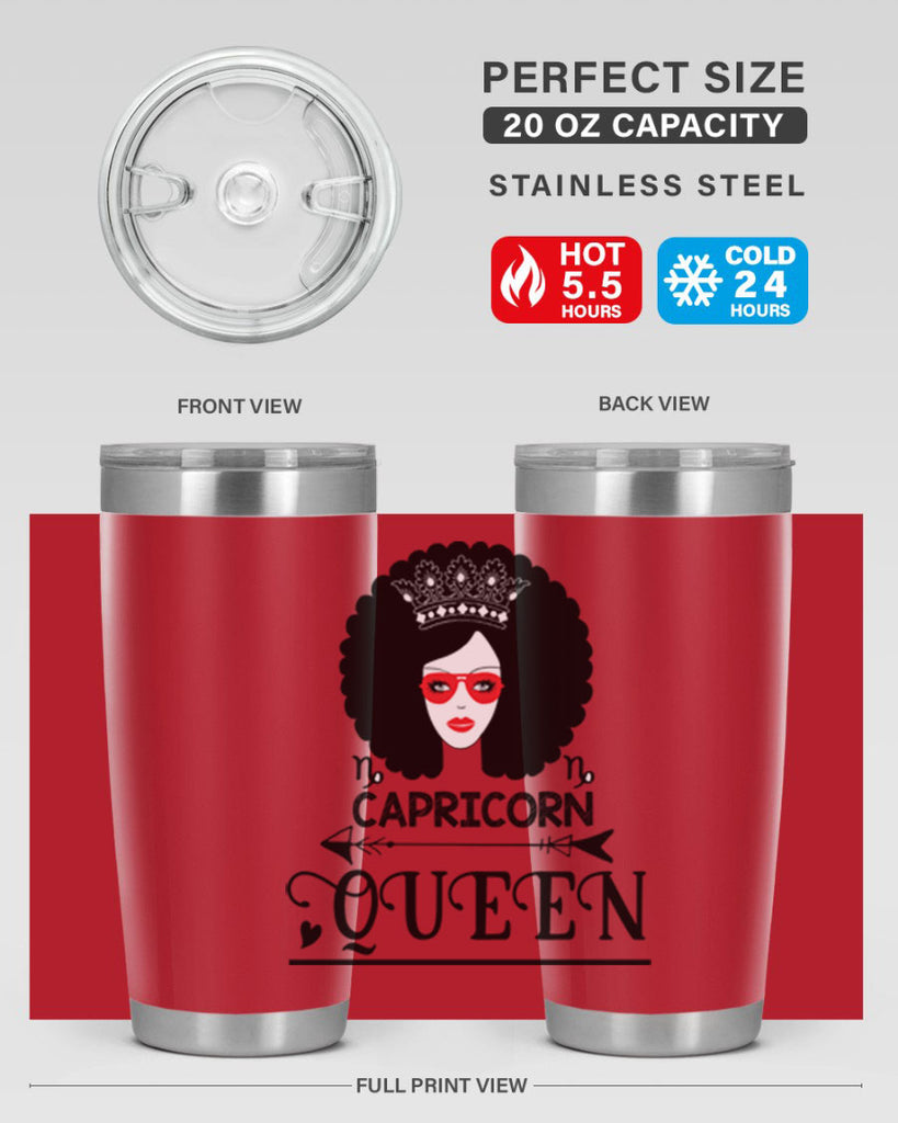 Capricorn queen 197#- zodiac- Tumbler