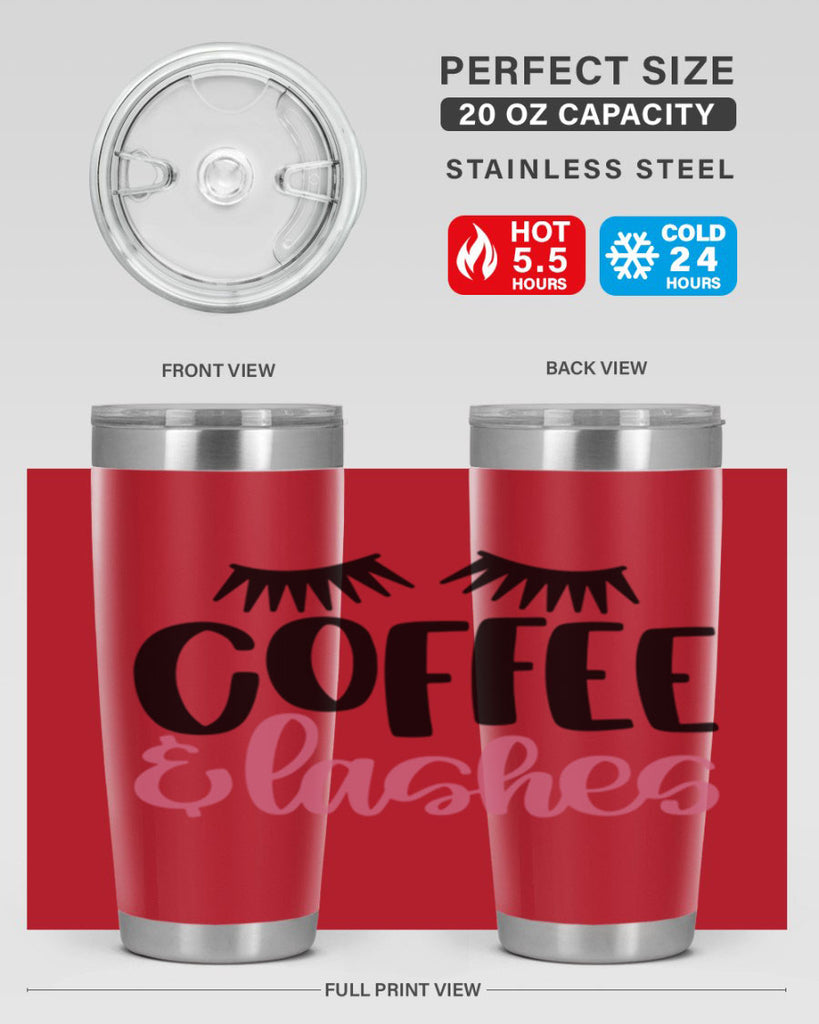 Coffee Lashes Style 110#- make up- Tumbler