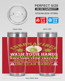 Coronavirus Wash Your Hands Use Style 1#- corona virus- Tumbler