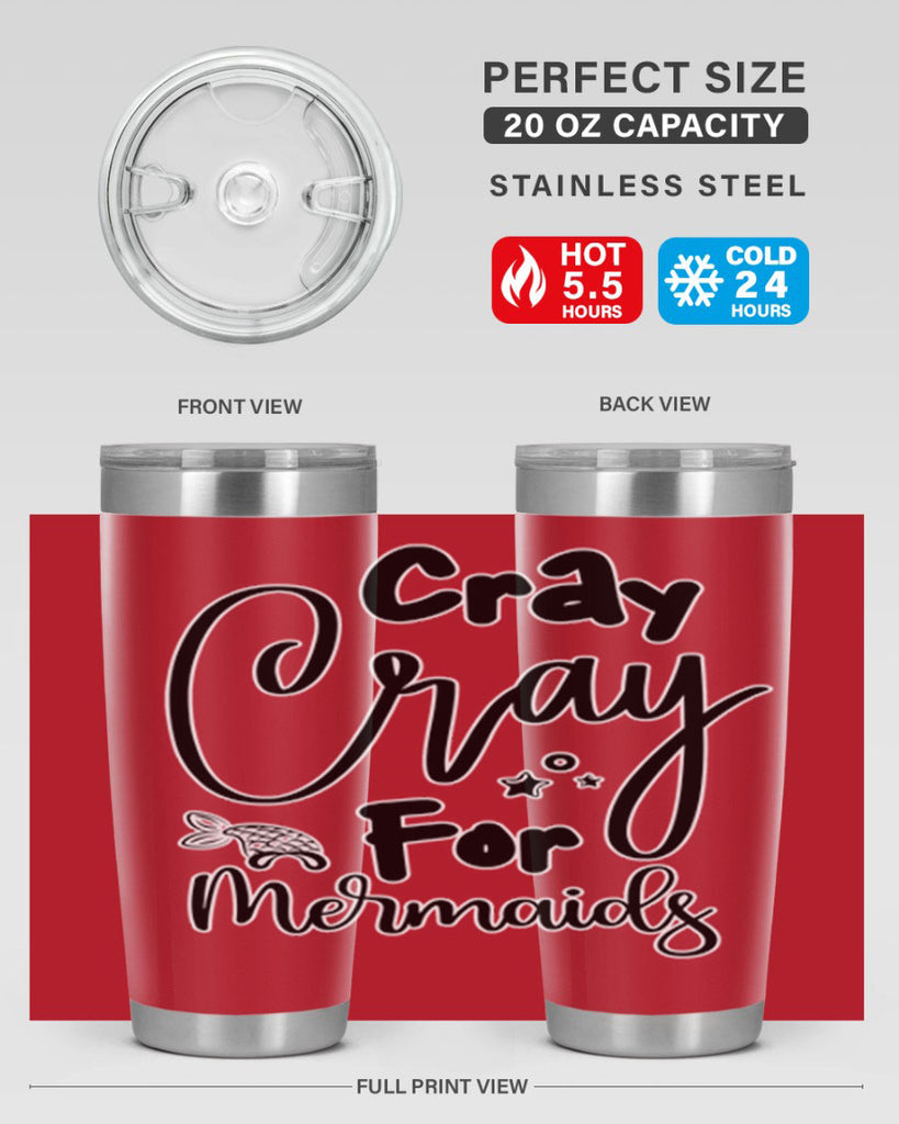 Cray Cray For Mermaids 88#- mermaid- Tumbler