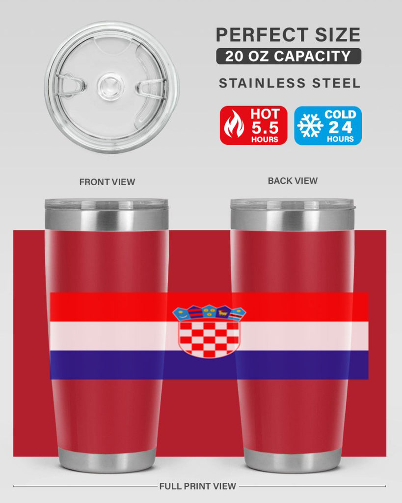 Croatia 155#- world flags- Tumbler