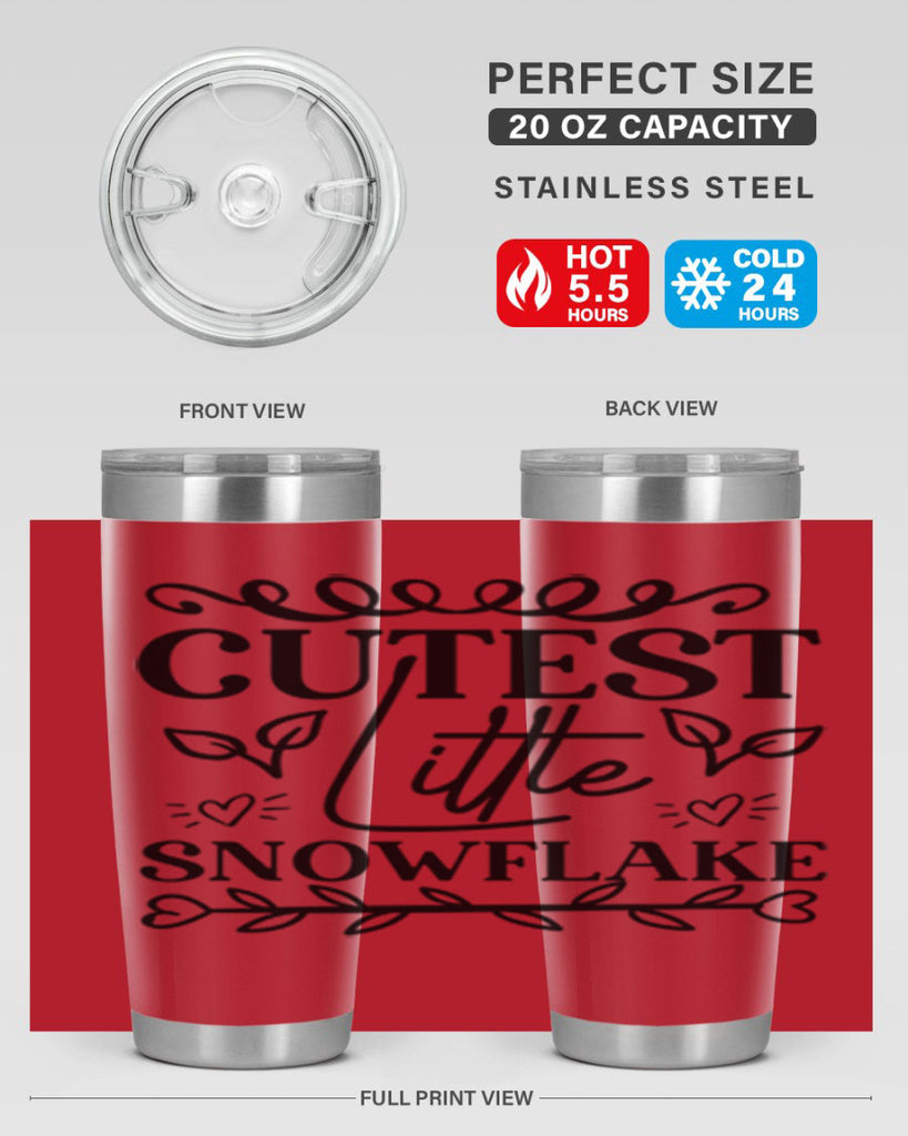 Cutest Little Snowflake 88#- winter- Tumbler