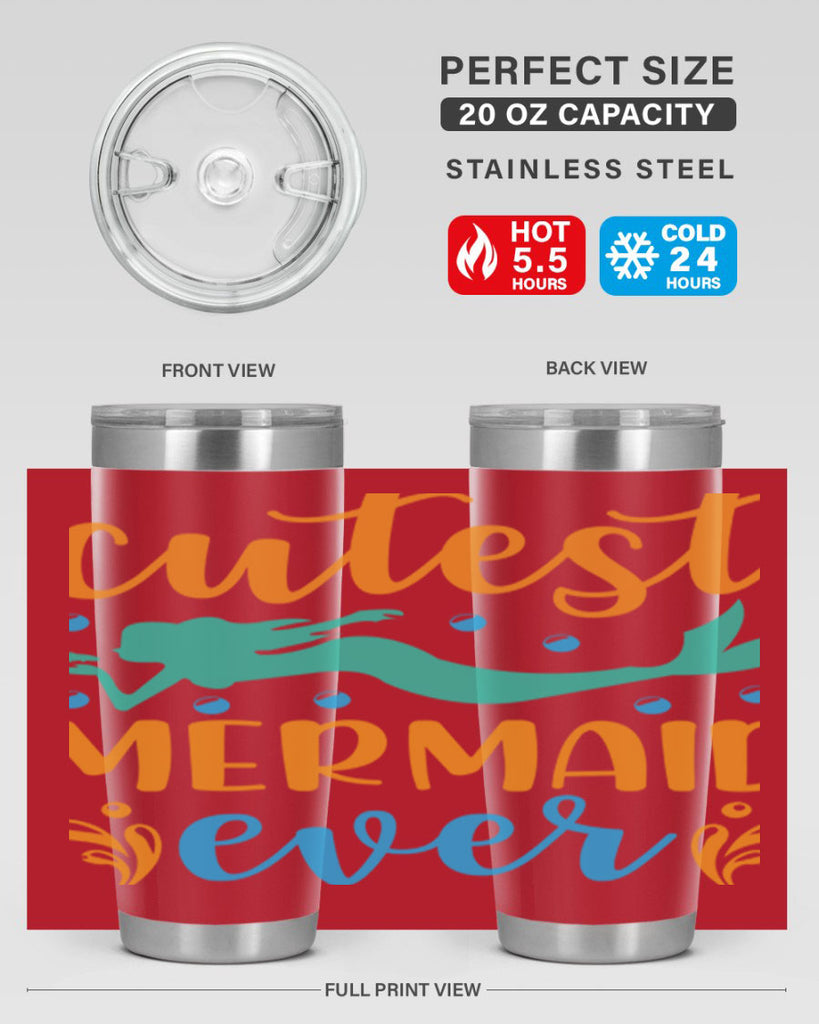 Cutest Mermaid Ever Design 102#- mermaid- Tumbler