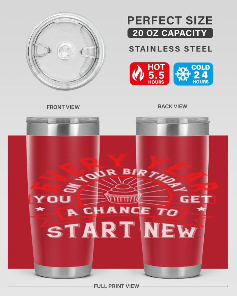 Every year on your birthday you get a chance to start new Style 86#- birthday- tumbler