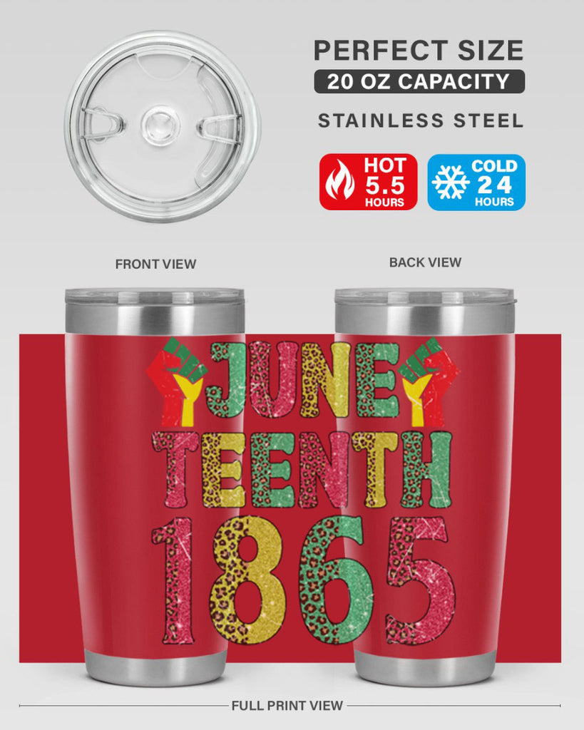 Fist Juneteenth Since 1865 Design Png 10#- Juneteenth- tumbler
